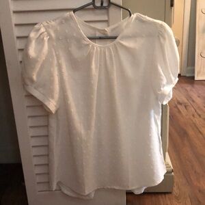 Dressy white shirt. Size M